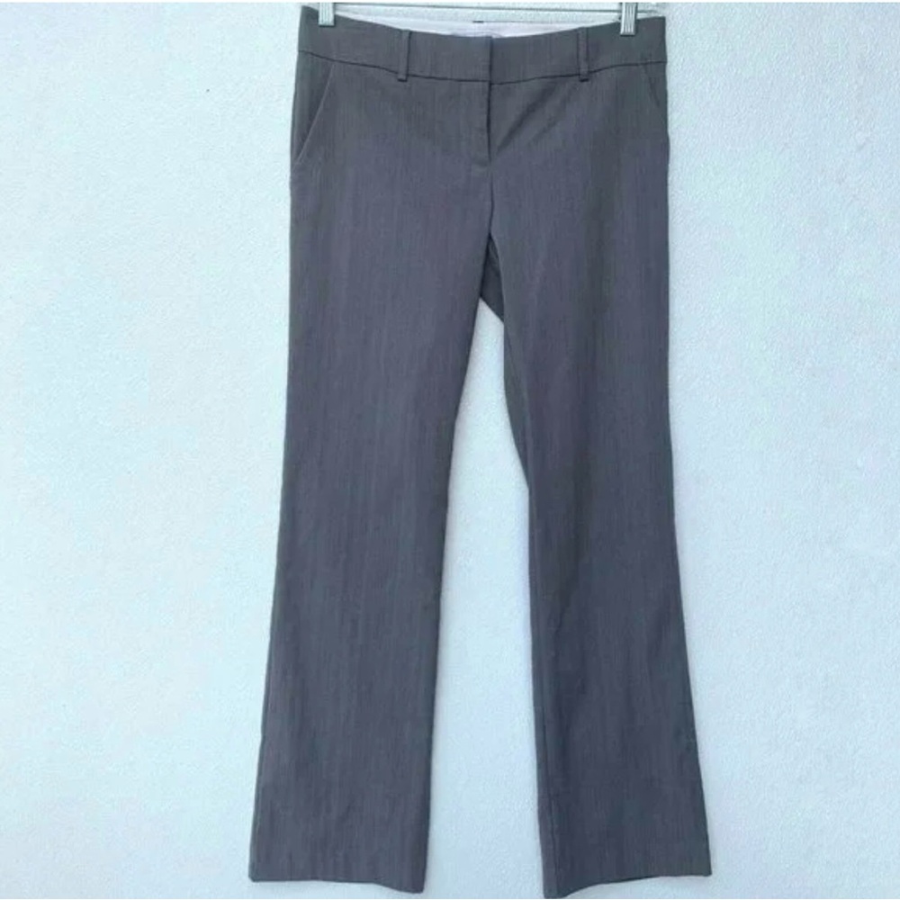 To The Max Womens Dress Pants Size 6 Grey Striped Pockets Work Wear Mid Rise